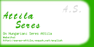 attila seres business card